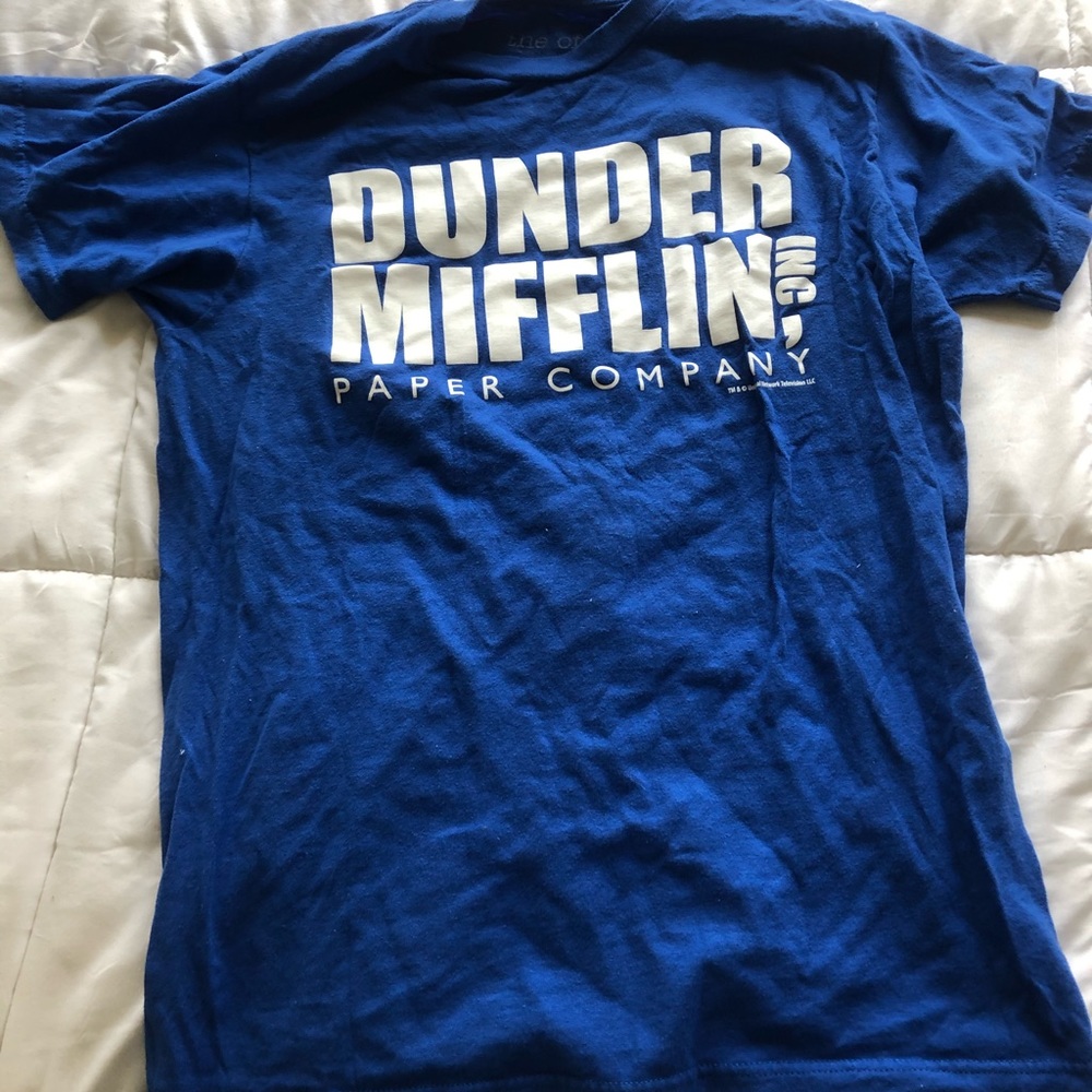 Dunder mufflin blue tee